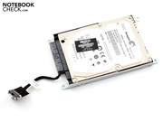 Die SATA Festplatte mit schnellen 7.200 U/min.