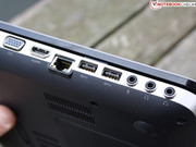 Das dv6 ist mit den gängigen Multimedia-Ports gerüstet.