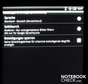 Einstellungen zur Spracherkennung