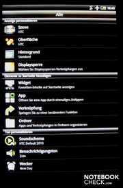 Settings Personalisierung
