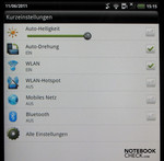 Kurzeinstellungen zur Connectivity