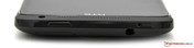 Oberseite: Power, Mikrofon, Audio, SIM (HTC One X)
