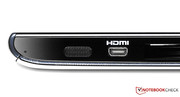 Mini-HDMI-Buchse, passendes Kabel wird nicht mitgeliefert.