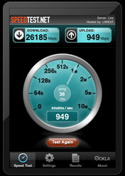 WLAN Internet Performance einer 30/1MBit Leitung