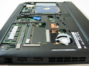 Nahaufnahme der CPU und der RAM Module. 4 GB stehen in einem Modul zur Verfügung