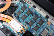Gut zu sehen: RAM und CPU sind nicht gesteckt,