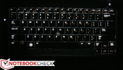 Höchste Stufe der Hintergrundbeleuchtung der Tastatur