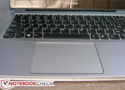 Großes Touchpad mit gutem Ansprechverhalten