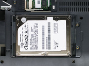 Als Massenspeicher integriert unser Testgerät eine flotte Festplatte mit 250 GByte.