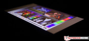 Das IPS-Display hat Probleme mit geringen Blickwinkeln