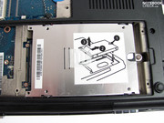 Die Festplatte ist als "customer removable" eingestuft