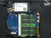 In einem RAM-Slot steckt ein 1-GByte-Modul, im anderen ein 2-GByte-Riegel.