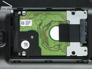 Die HDD ist vom Gehäuse nicht mittels Gummipuffer entkoppelt, bleibt aber trotzdem nahezu unhörbar.