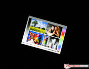 TFT-Touchscreen mit guter Displayhelligkeit und leuchtstarken Farben.