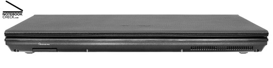 Asus U2E 1P017E Vorderseite: Kartenleser, Lautsprecher