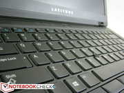 Leise Chiclet-Tastatur mit weichem Feedback.