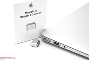 Bei Nutzung eines alten Netzteils wird ein Adapter benötigt.