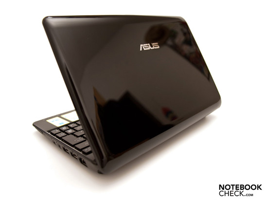 Der hochglänzende Displaydeckel des Asus Eee PC 1005PE