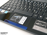 Das Tochpad unterstützt diverse Multi-Touch-Gesten ...