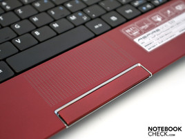 Schlicht und funktional: das Touchpad.