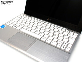 Angenehme Chiclet-Tastatur.