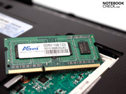 Über diese lässt sich der Arbeitsspeicher auf maximal 2 GByte erweitern.