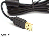 Vergoldeter Stecker (Kabel: 1,8 Meter)