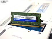 Der Arbeitsspeicher (DDR3-10600S) lässt sich einfach austauschen.