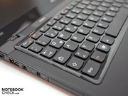 Überzeugend sind die großen Tasten des Chiclet-Keyboards.