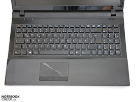 Bekannte Chiclet-Tastatur von Clevo