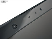 Neben der 1.3 Megapixel Webcam findet sich ein Helligkeitssensor.
