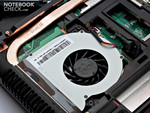 Der Lüfter des Asus A52JU ist dauerhaft im Betrieb.
