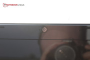 Die Webcam ist wie vieles am Notebook klassenüblicher Standard.