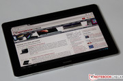 Displayinhalte werden gut dargestellt, ...