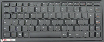 Die bekannte AccuType-Tastatur kommt zum Einsatz.