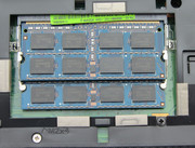 Die zwei Arbeitsspeichermodule laufen im "Dual Channel"-Betrieb