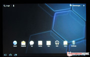 Hauptbildschirm des LG Tablet