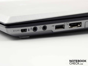 Neben eSATA und HDMI gibt es einen S-Link Steckplatz. Per S-Link wird über USB ein zweiter PC angeschlossen.
