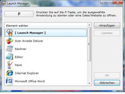 ..., welche mit dem Launch Manager definiert werden kann.