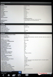System-Informationen Camera
