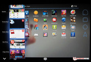 Über den Taskmanager (drittes Icon) lassen sich laufende Apps beenden.