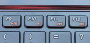 Der Media Player lässt sich mit den Multimediatasten steuern.
