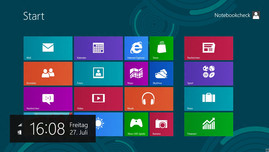 Windows 8 läuft flüssig auf dem G585.