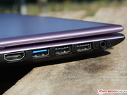 HDMI und USB (2 x 3.0) sind direkt zugänglich.