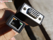 RJ45 (Ethernet) und VGA (D-Sub).