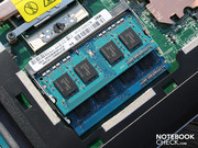 Auf dem Mainboard gibt es zwei RAM-Slots (2x2048 MB).