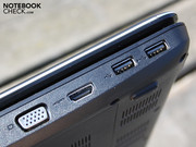Von Anschlussvielfalt können wir nicht sprechen. Es gibt KEIN USB 3.0, kein ExpressCard und kein 3G-Modul.