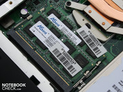 Die beiden RAM-Module sind jetzt einfach zu erreichen.