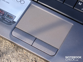 Touchpad mit lauten Tasten