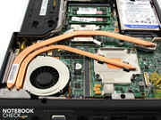 Wuchtig aber wirkungsvoll – die Doppel-Heatpipe.